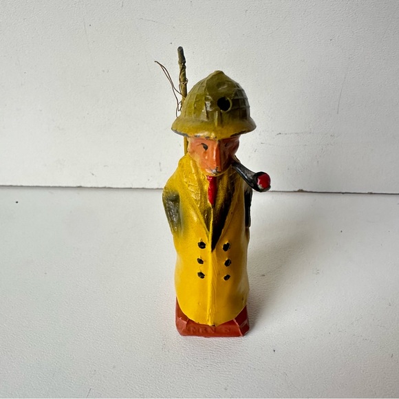 Vintage 1940's Fisherman's Grotto San FranciscoMetal Souvenier Made Japan 4.5”